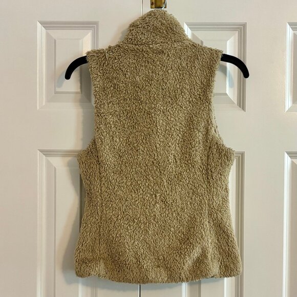 Patagonia Los Gatos Fuzzy Tan Vest Women XS - Picture 5 of 8